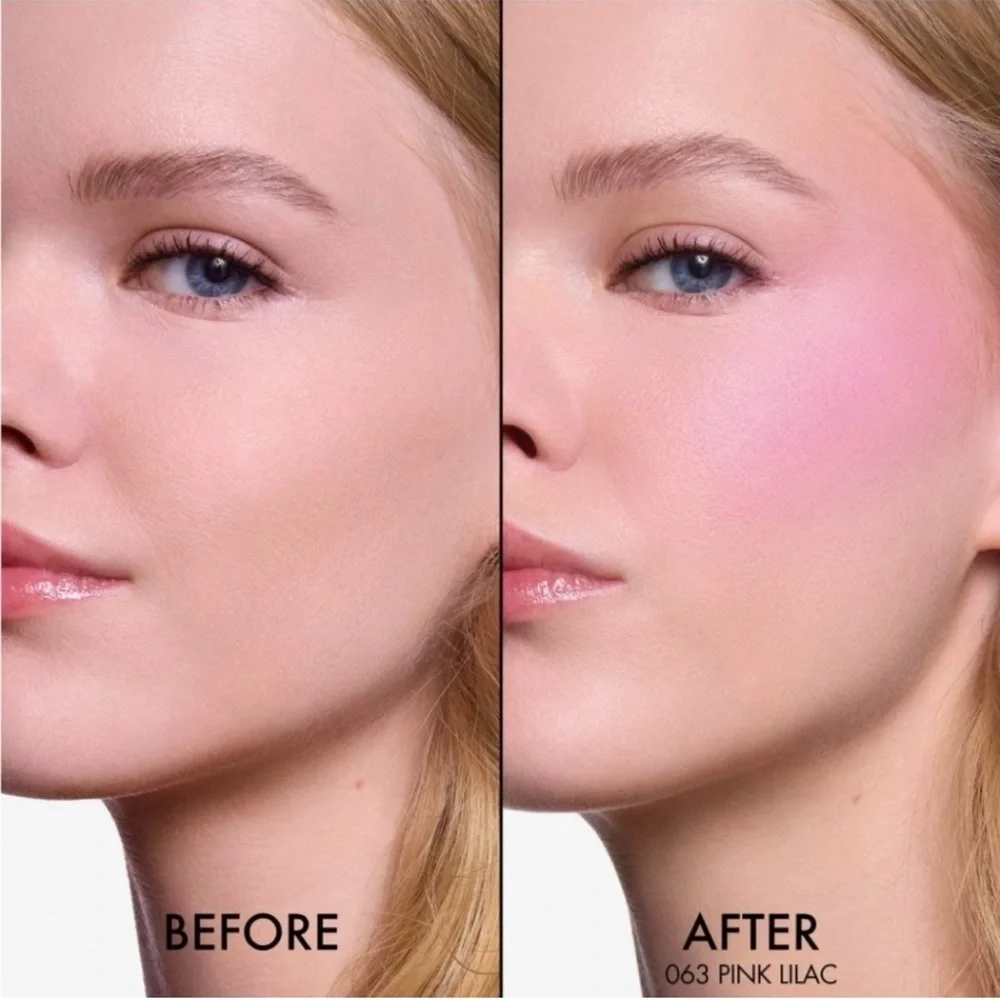 DIOR Rosy Glow Powder Blush 063 Pink Iac - a pearlescent lilac